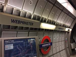 UK - Amazon takes over Westminster tube station amazon